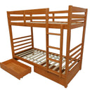 Harriet Bunk Bed with two Single Mattress - Natural at online8 furniture store Auckland