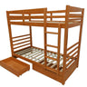 Harriet Bunk Bed with two Single Mattress - Natural at online8 furniture store Auckland