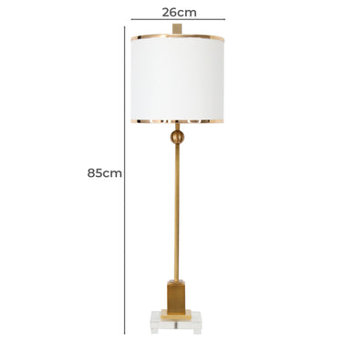 Harriet Table Lamp - 85cm at online8 furniture store Auckland