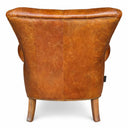 Harrington Aged Leather Armchair – Cognac at Online8 Furniture Auckland NZ