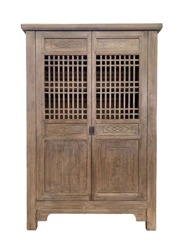 Harvest Carved Showcase Cabinet