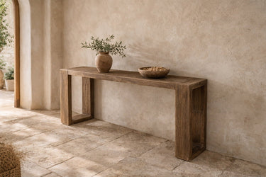 Harvest Console Table - Reclaimed Elm at Online8 Furniture Auckland NZ