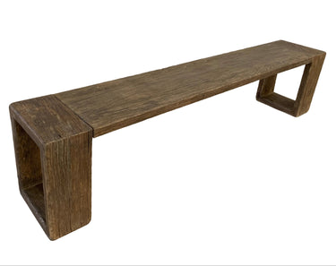 Harvest Reclaimed Elm Bench - 2200mm at Online8 Furniture Auckland NZ
