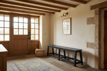 Harvest Wooden Bench - Black at Online8 Furniture Auckland NZ
