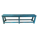 Harvest Wooden Bench - Rustic Blue at online8 furniture store Auckland