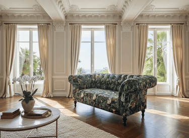 Hereford Chesterfield 2 Seat Sofa - Forest Green at online8 furniture store Auckland