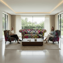 Hereford Chesterfield Patchwork 2 Seater Sofa at online8 furniture store Auckland