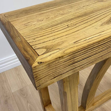 Heritage Elm Arch Console Table - 1540mm at online8 furniture store Auckland