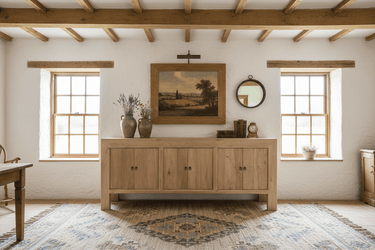 Heritage Elm Buffet Table -  2200mm at online8 furniture store Auckland