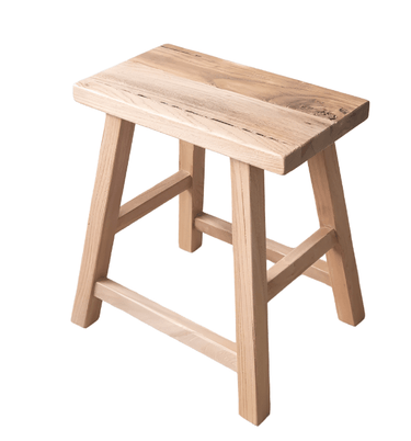 Heritage Elm Rectangle Stool at online8 furniture store Auckland