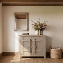 Heritage Elm Woodlock 2 Door Cabinet - Grey Wash at online8 furniture store Auckland
