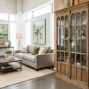 Heritage Reclaimed Oak Display Cabinet | Bookcase at Online8 Furniture Auckland NZ