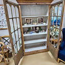 Heritage Reclaimed Oak Display Cabinet | Bookcase at Online8 Furniture Auckland NZ