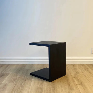 Heritage Wood Side Table - Black at online8 furniture store Auckland