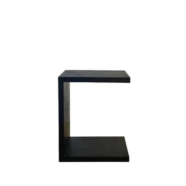 Heritage Wood Side Table - Black at online8 furniture store Auckland