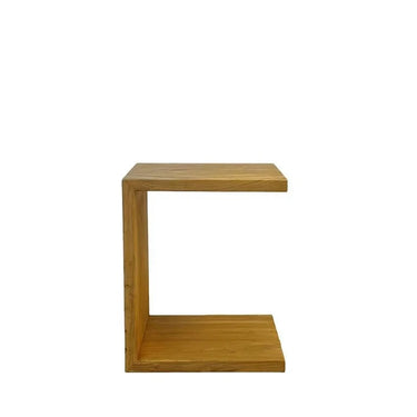 Heritage Wood Side Table - Natural at online8 furniture store Auckland