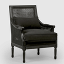 Hicks Rattan Armchair - Black at Online8 Furniture Auckland NZ