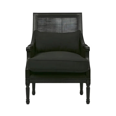 Hicks Rattan Armchair - Black at Online8 Furniture Auckland NZ