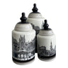 Historic Buildings on Vase Set/3 at online8 furniture store Auckland