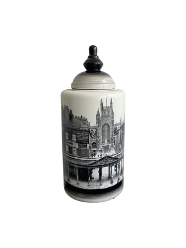Historic Buildings on Vase Set/3 at online8 furniture store Auckland