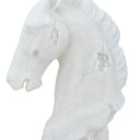 Horse Head Sculpture - White at online8 furniture store Auckland