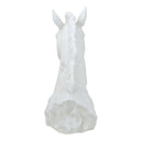 Horse Head Sculpture - White at online8 furniture store Auckland