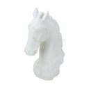 Horse Head Sculpture - White at online8 furniture store Auckland