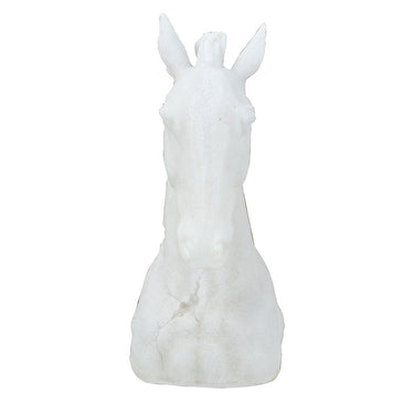Horse Head Sculpture - White at online8 furniture store Auckland