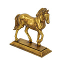 Horse Sculpture - Gold at online8 furniture store Auckland