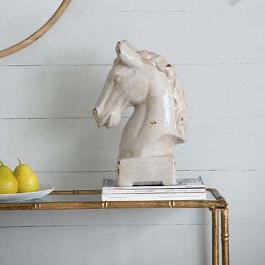 Horse Statue - Classic White at online8 furniture store Auckland