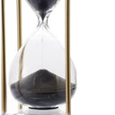 Hourglass Gold Stand and Black Sand at online8 furniture store Auckland