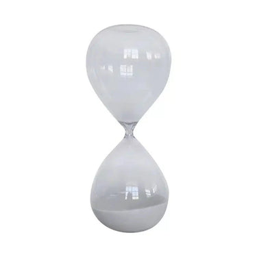 Hourglass Large - Clear / White at online8 furniture store Auckland