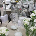 Hourglass Medium - Clear / White at online8 furniture store Auckland