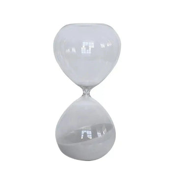 Hourglass Medium - Clear / White at online8 furniture store Auckland