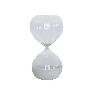 Hourglass Small - Clear / White at online8 furniture store Auckland