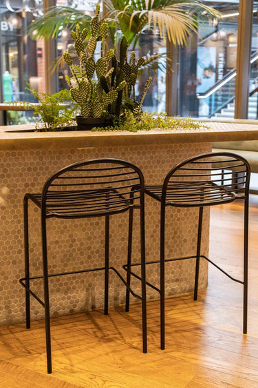 Hoy Barstool - Black at online8 furniture store Auckland