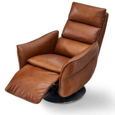 Hudson Power Recliner Chair – Cognac Top Grain Leather at Online8 Furniture Auckland NZ