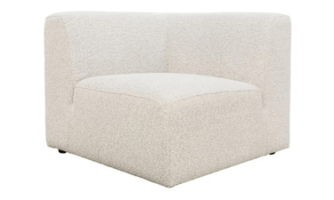 Hugo Corner Sectional Boucle Sofa Seat - Soft Gray at online8 furniture store Auckland