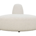 Hugo Curved Sectional Boucle Sofa Seat - Soft Gray at online8 furniture store Auckland
