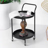 Hugo Round Bar Cart | Drinks Trolley at Online8 Furniture Auckland NZ