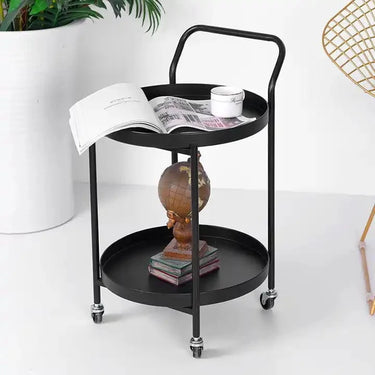 Hugo Round Bar Cart | Drinks Trolley at online8 furniture store Auckland