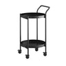Hugo Round Bar Cart | Drinks Trolley at online8 furniture store Auckland