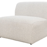 Hugo Straight Sectional Boucle Sofa Chair - Soft Gray at online8 furniture store Auckland
