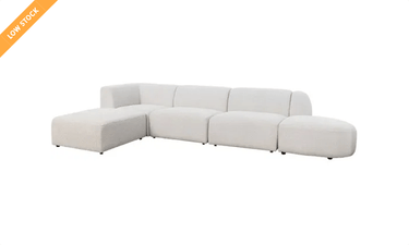 Hugo Suctional Ottoman - Soft Gray at online8 furniture store Auckland