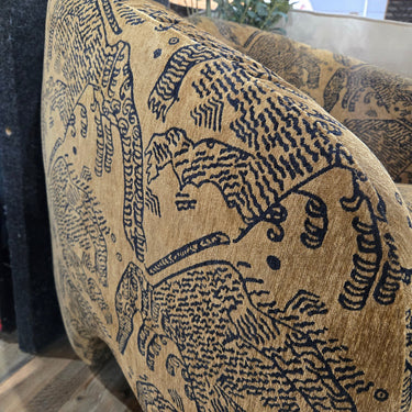 Huntress Accent Chair - Tiger Brown at online8 furniture store Auckland