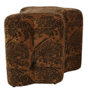 Huntress Ottoman - Tiger/Brown at online8 furniture store Auckland