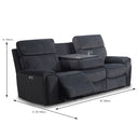 Huntsville Electric Recliner 3 Seater with Console at online8 furniture store Auckland