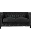Huskins Chesterfield 2 Seater Sofa - Black at online8 furniture store Auckland