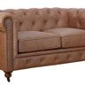 Huskins Chesterfield 2 Seater Sofa - Light Brown at online8 furniture store Auckland
