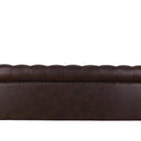 Huskins Chesterfield 3 Seater Sofa - Dark Brown at online8 furniture store Auckland